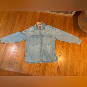 GAP Light Blue Women Jean shirt Jacket size small